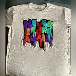 Never Broke again light pink t shirt
